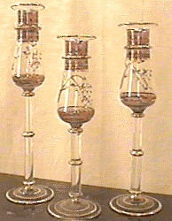 Egyptian glass Candle Holder Set