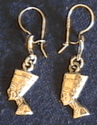 Nefertiti Silver Earring 