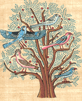 Birds in Acacia Tree (Tree of Life)