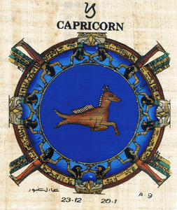 CAPRICORN Zodiac Papyrus