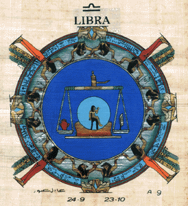 LIBRA Zodiac Papyrus